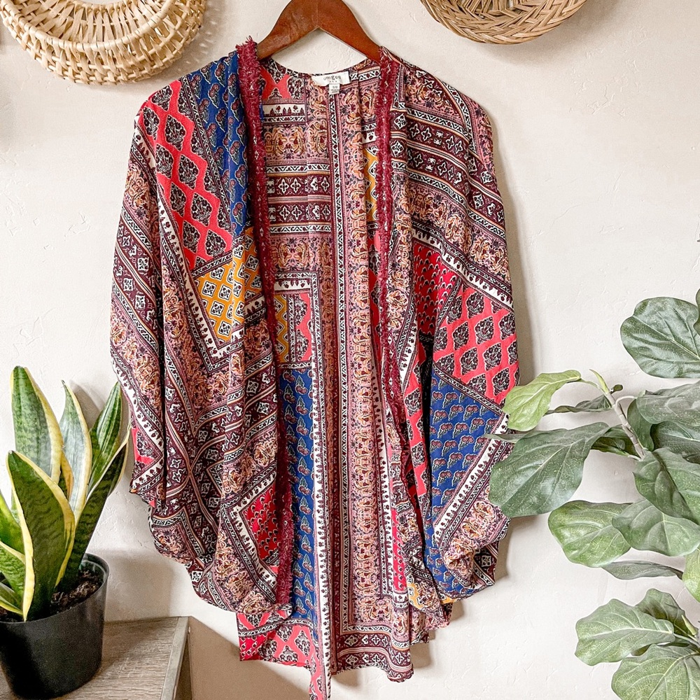 Umgee Boho Patchwork Cacoon Kimono